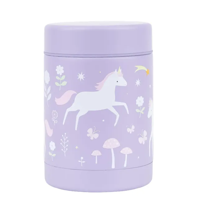 A Little Lovely Company voedselpot unicorn dreams RVS 300ml