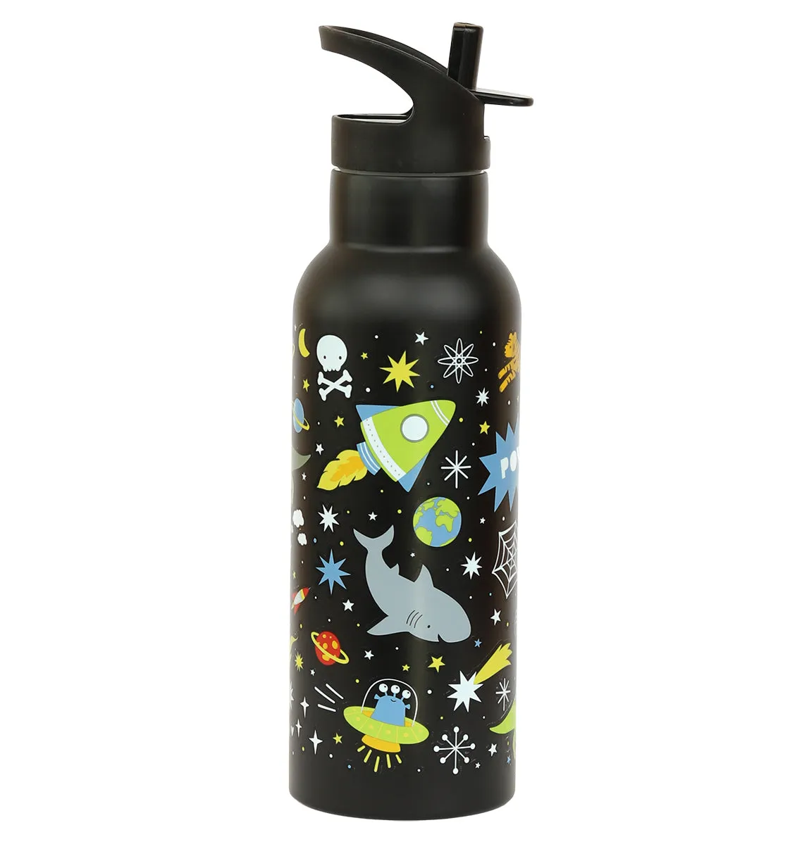 A Little Lovely Company Galaxy drinkfles RVS 500 ml dubbelwandig