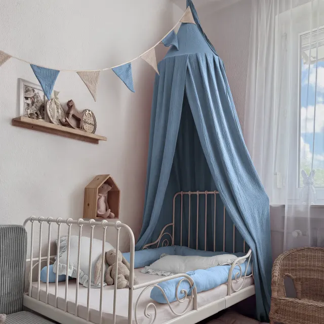 Lilimaus Bodenbett Set baldakijnset met slang muslin