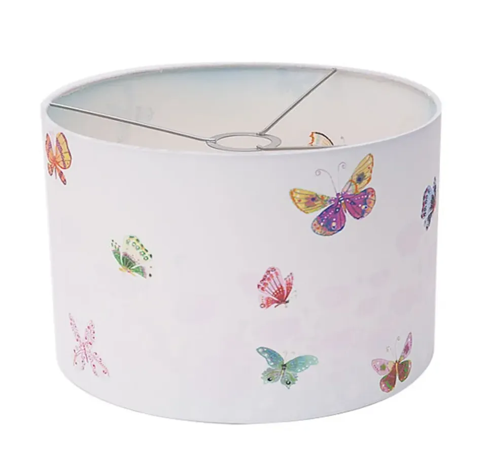 Hartendief Butterflies hanglamp 30cm vlinders katoen