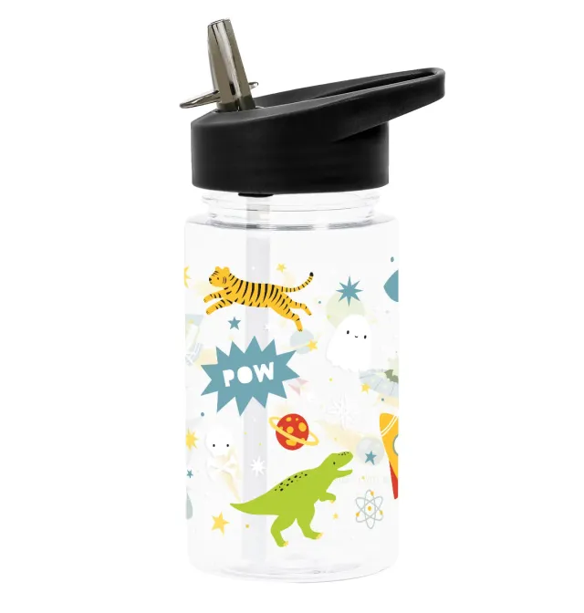 A Little Lovely Company Galaxy drinkfles 450 ml transparant