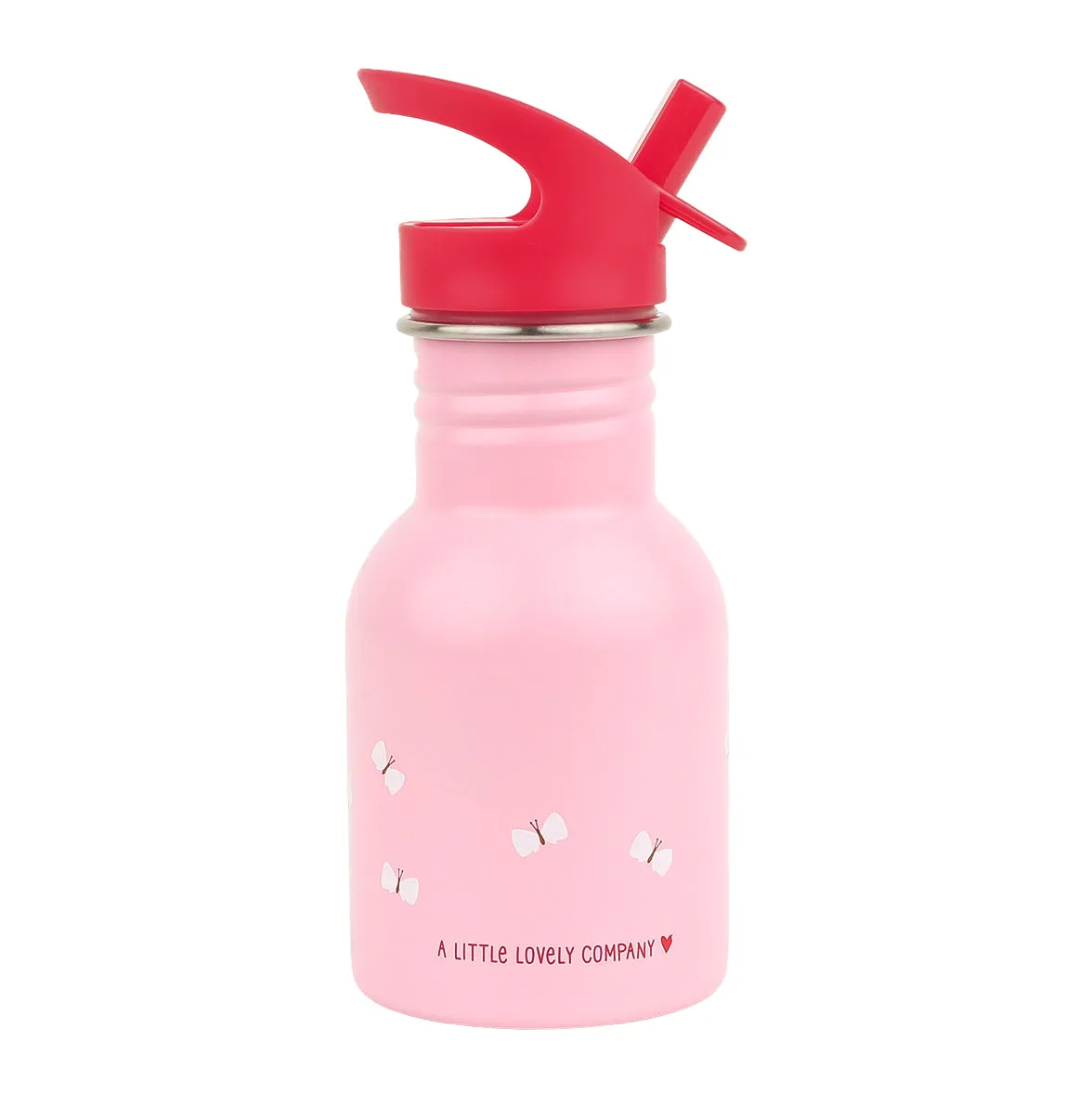 A Little Lovely Company kleine RVS drinkfles kersen 350 ml