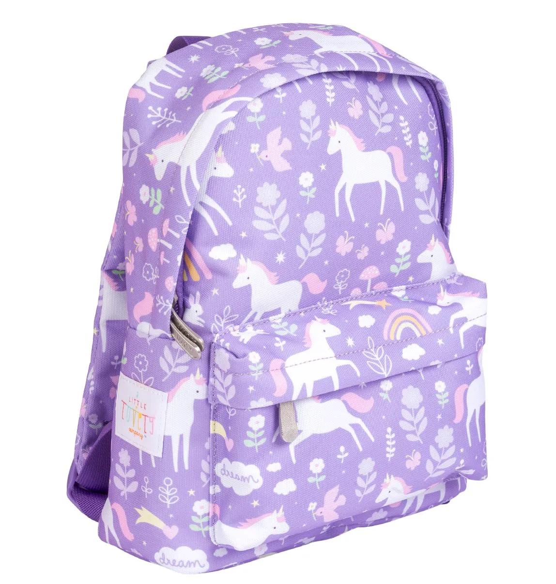 A Little Lovely Company Unicorn Dreams rugzakje paars