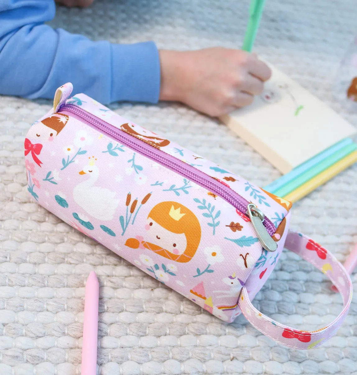 A Little Lovely Company Prinsessen etui met handvat roze