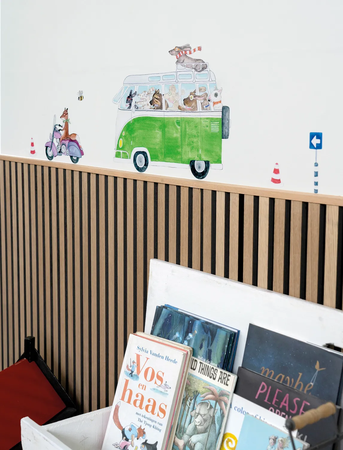 Hartendief Just Cruising muursticker 48x58 cm voertuigen