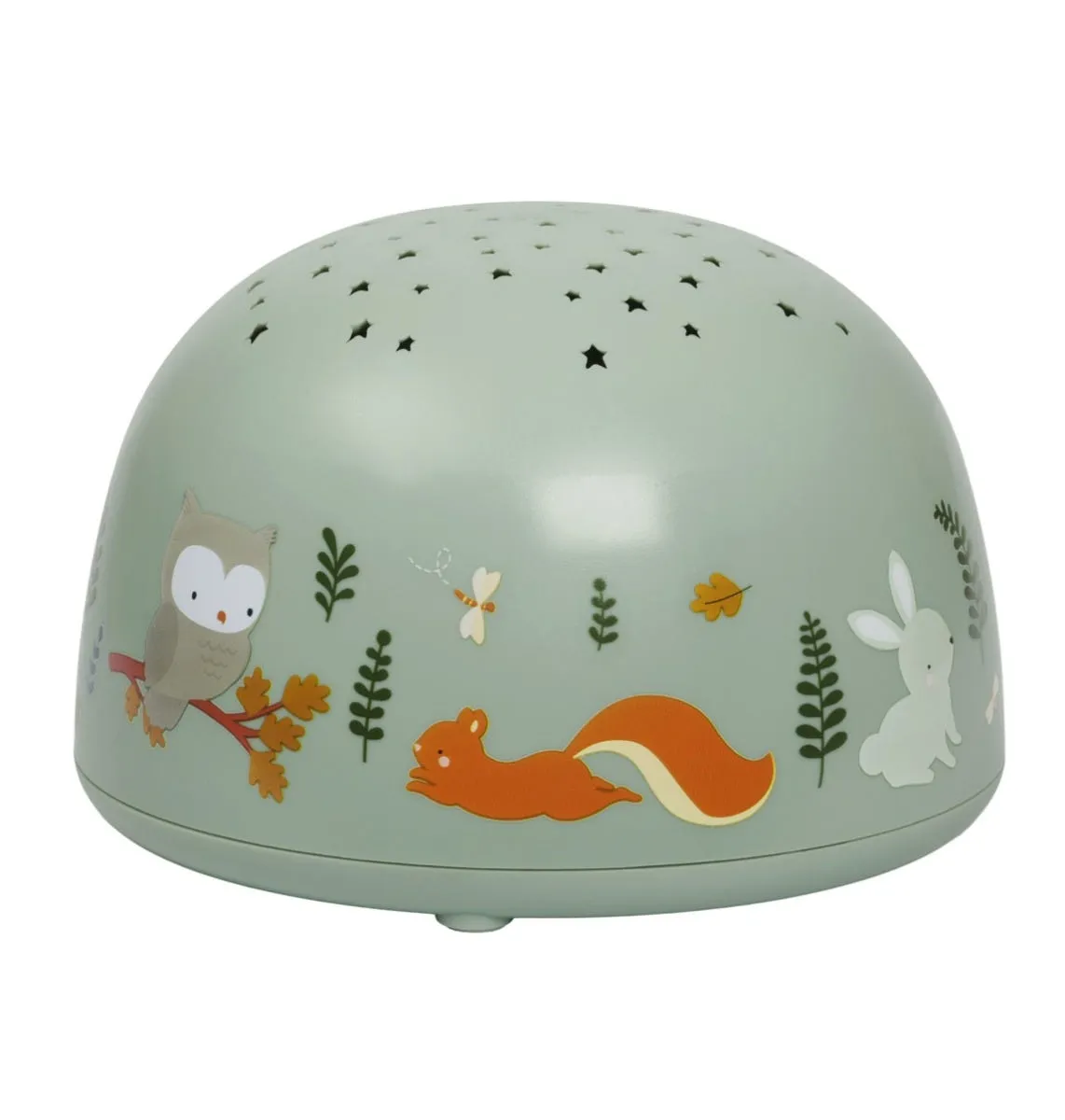 A Little Lovely Company Bosvriendjes projectorlamp mint sterren