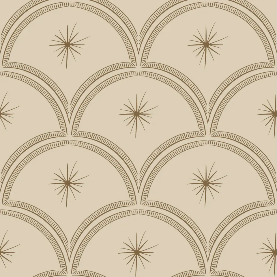 Little Amour Magic Arches behangstaal clay proefstuk