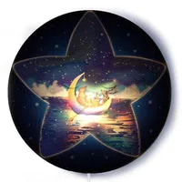 Hartendief Little Star wandlamp 45 cm grijs ster