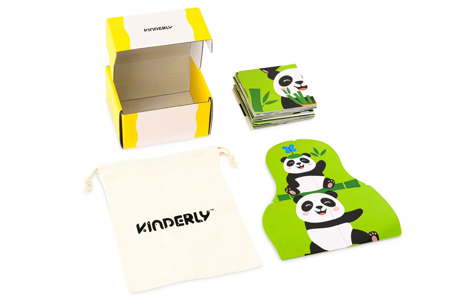 Kinderly Baby Pandafamilie Torenpuzzel Magnetisch 27-delig