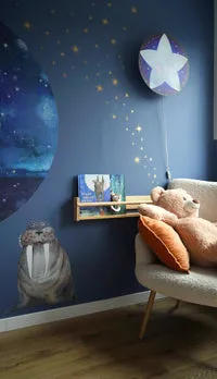 Hartendief Little Star wandlamp 45 cm grijs ster
