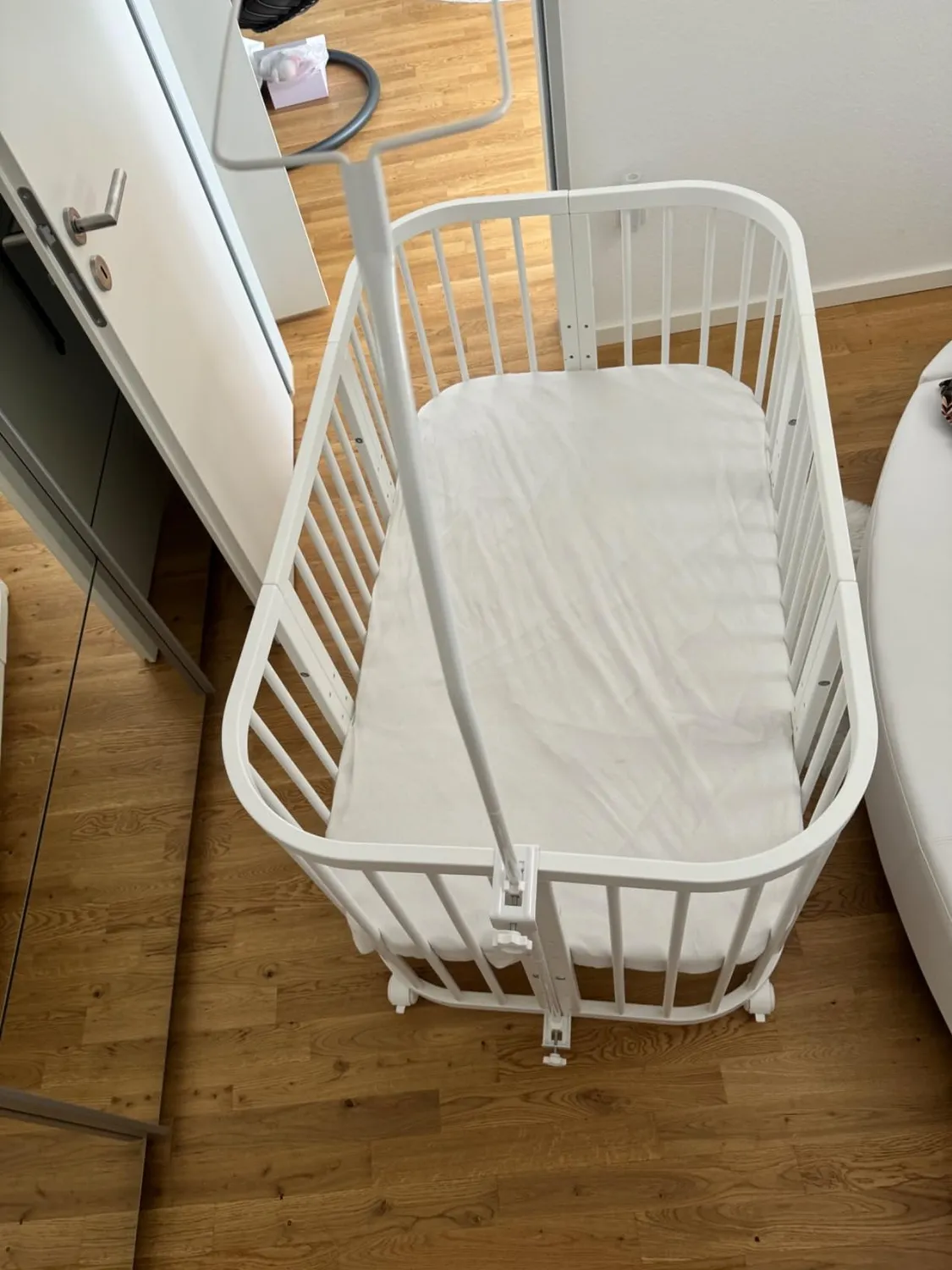 Lilimaus Hemelstang Bedhemelstok Metaal Wit