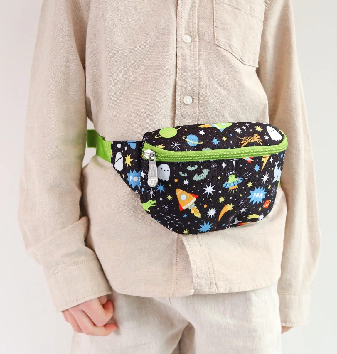 A Little Lovely Company Galaxy heuptasje zwart verstelbaar