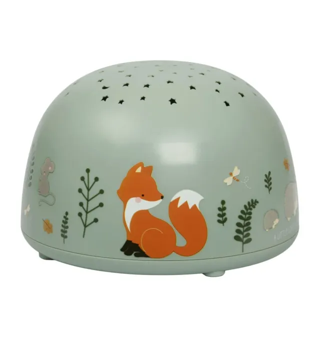 A Little Lovely Company Bosvriendjes projectorlamp mint sterren