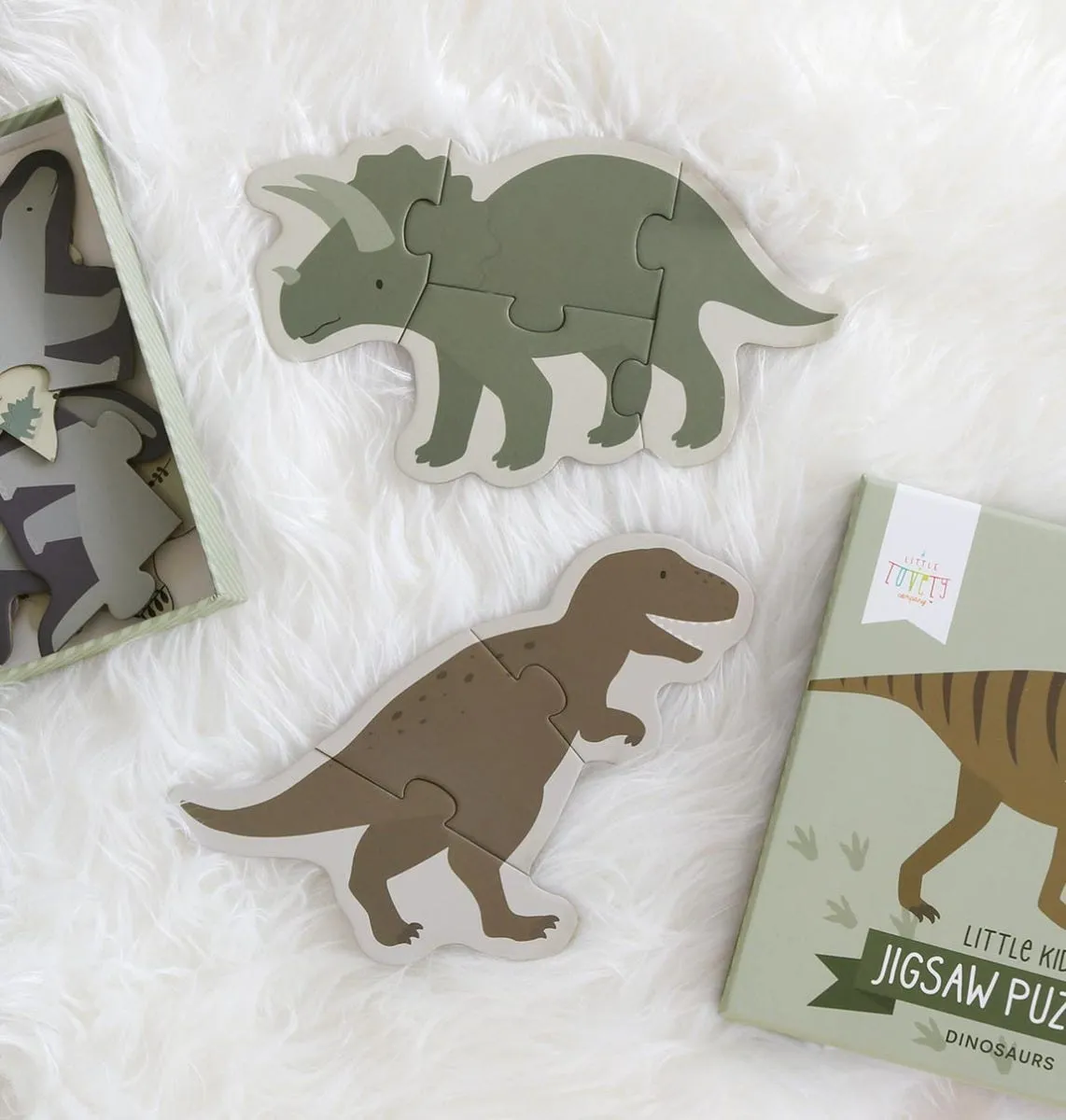 A Little Lovely Company Dinosaurussen puzzels 5-in-1 vanaf 2 jaar
