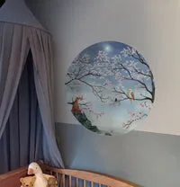 Hartendief Blüten Mini behangcirkel 95 cm zelfklevend