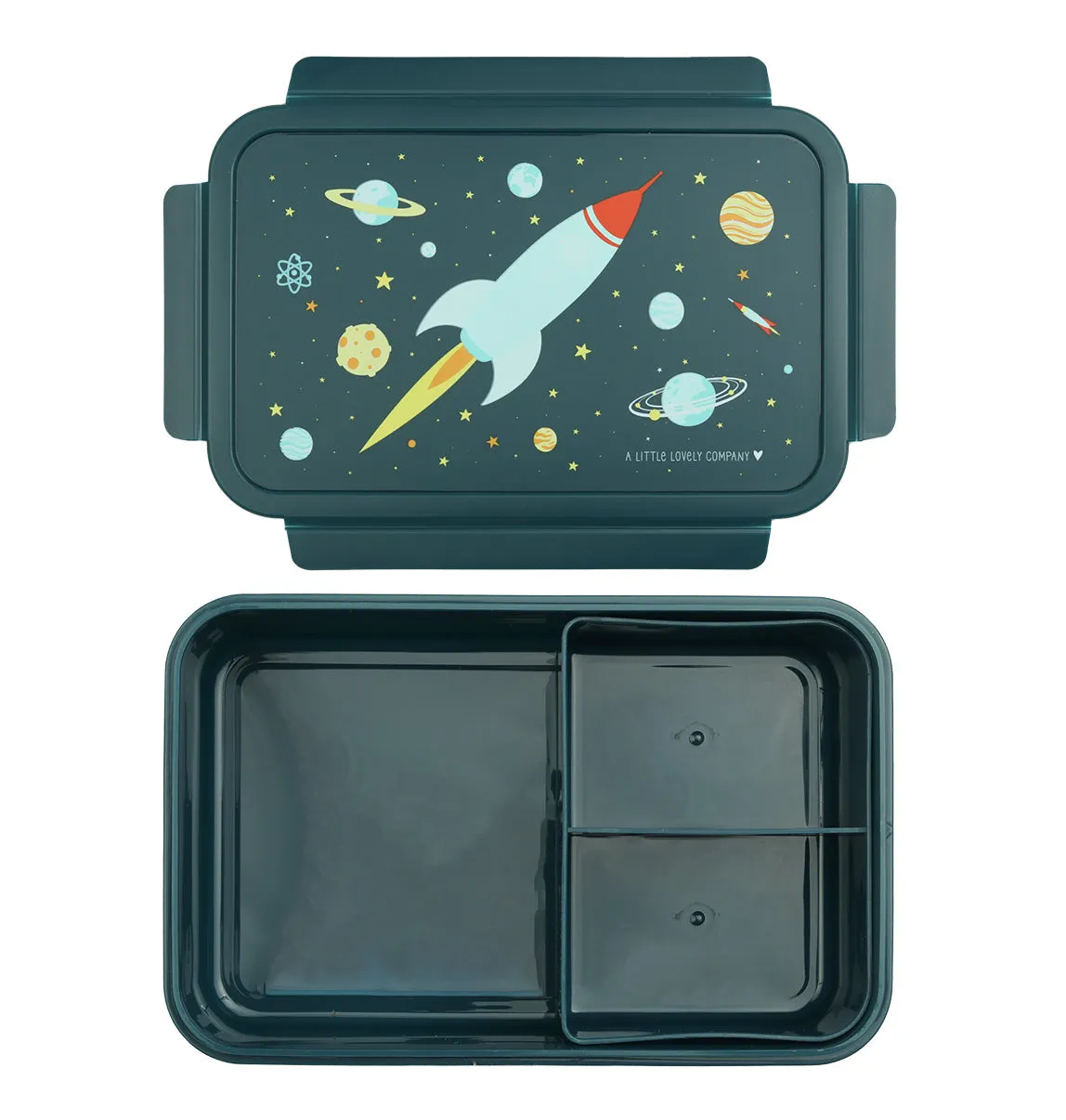 A Little Lovely Company Ruimte bento lunchbox blauw