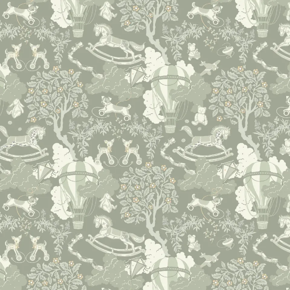 Little Amour Dreamy toys behangstaal groen 1 stuk