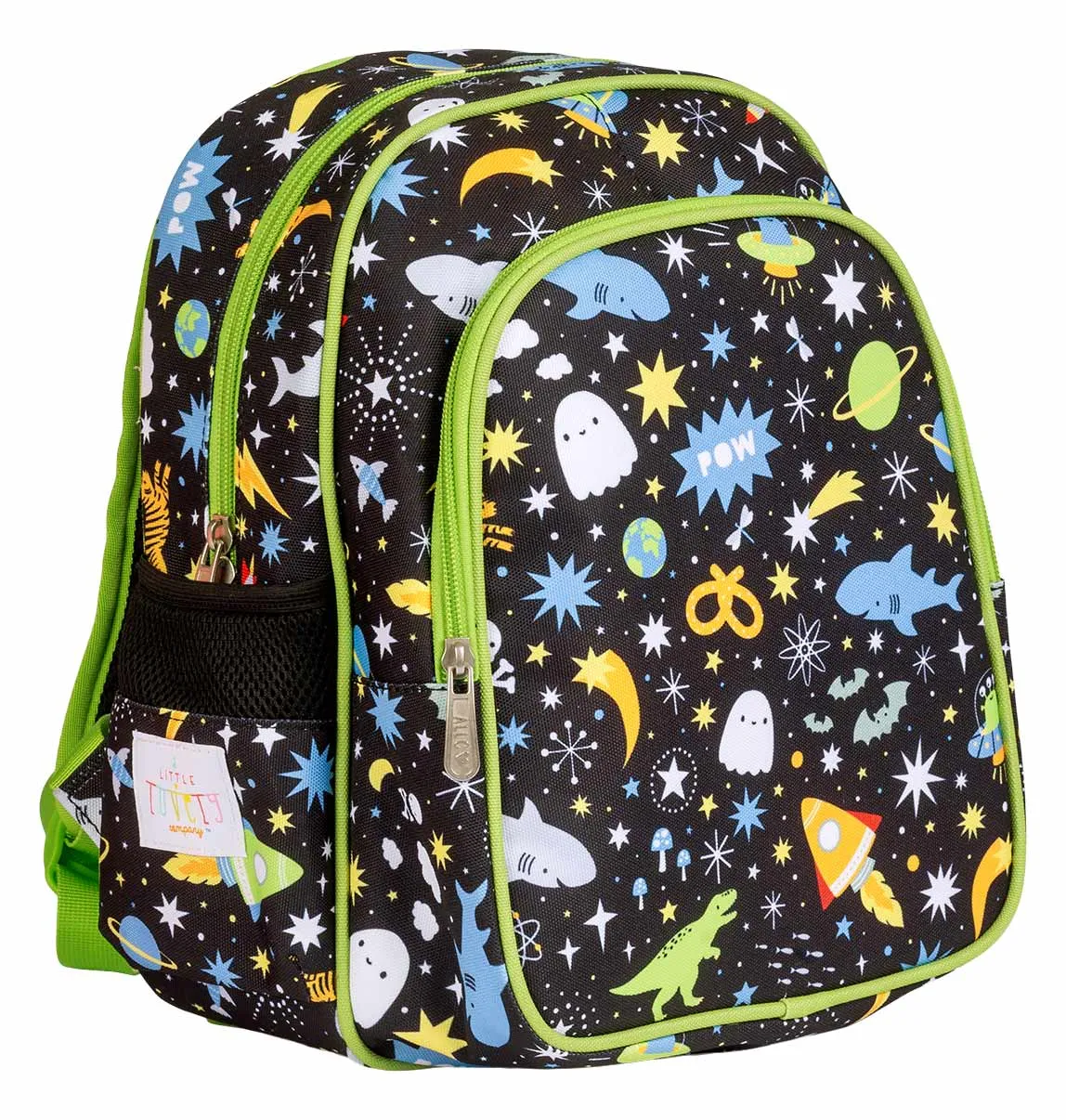 A Little Lovely Company Galaxy rugzak zwart sterren gevoerd