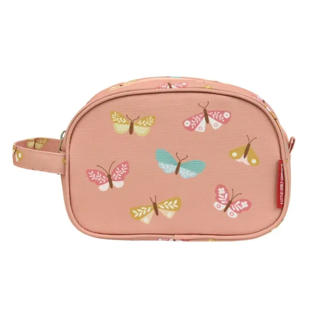 A Little Lovely Company Vlinders toilettas roze ruim