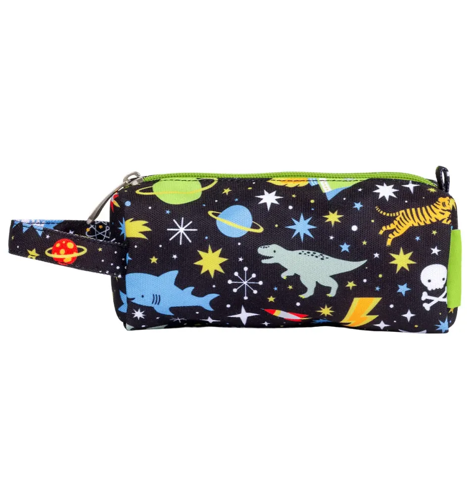 A Little Lovely Company Galaxy etui zwart met handvat gevoerd