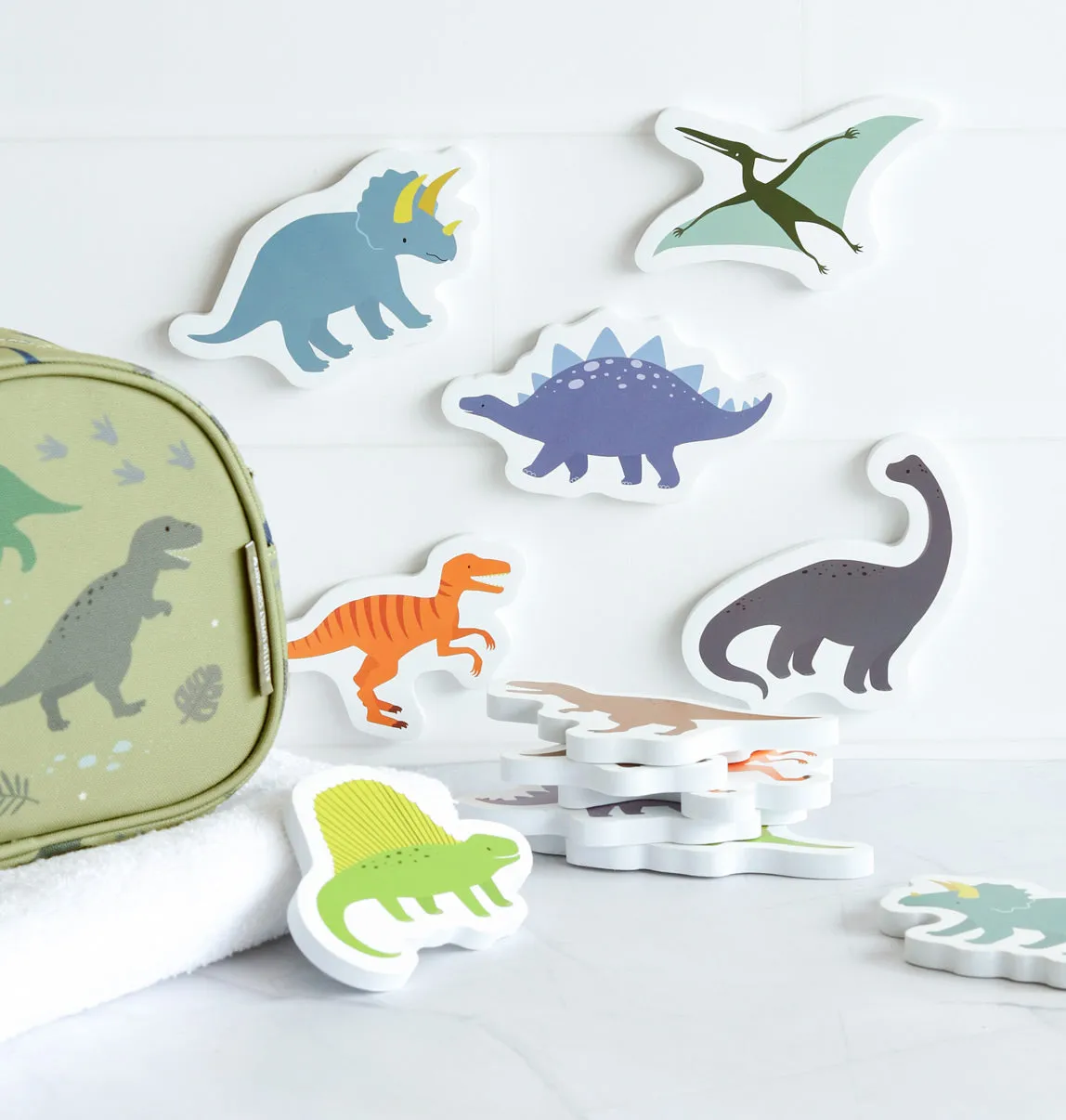 A Little Lovely Company Dinosaurussen badspeelgoed foam 14dlg