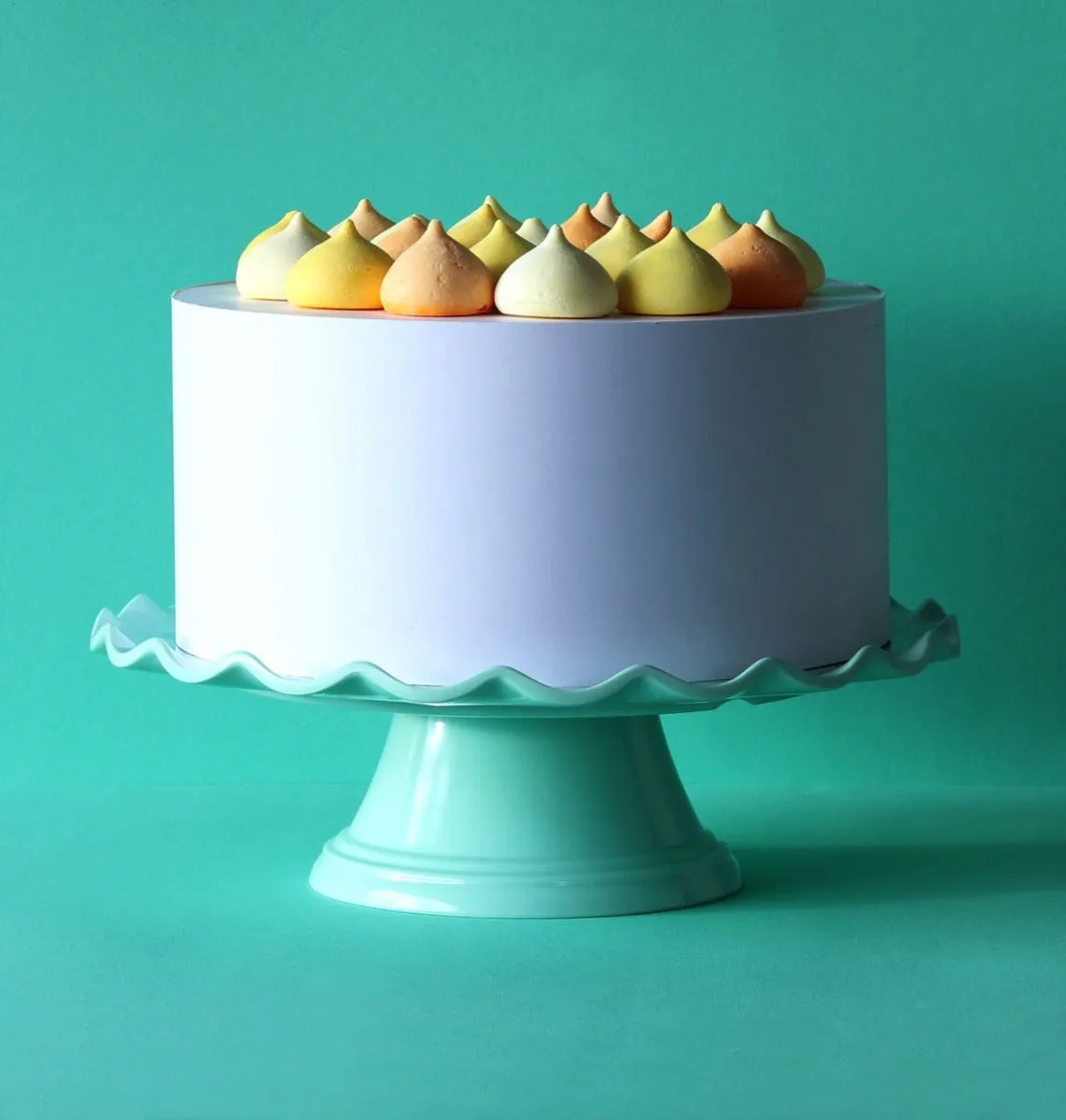 A Little Lovely Company Golfjes taartplateau mint melamine