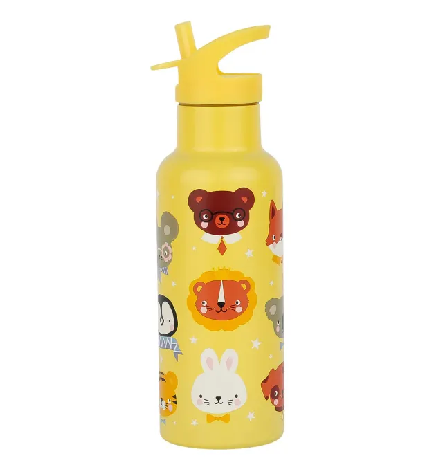 A Little Lovely Company Dierenvriendjes XL RVS drinkfles 500 ml