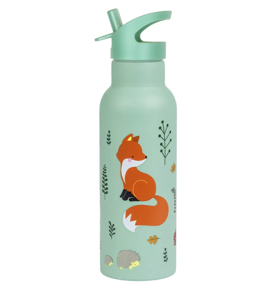 A Little Lovely Company Bosvriendjes XL drinkfles RVS 500 ml dubbelwandig