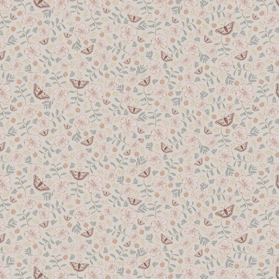 Little Amour Little Flower Garden behangstaal beige roze