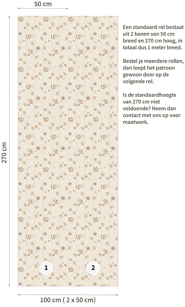 Little Amour Daisy behang rose 1 rol roze madeliefjes