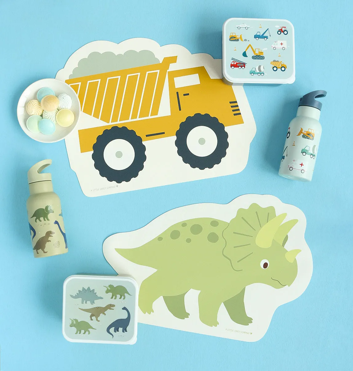 A Little Lovely Company Kleine dinosaurus placemat vinyl