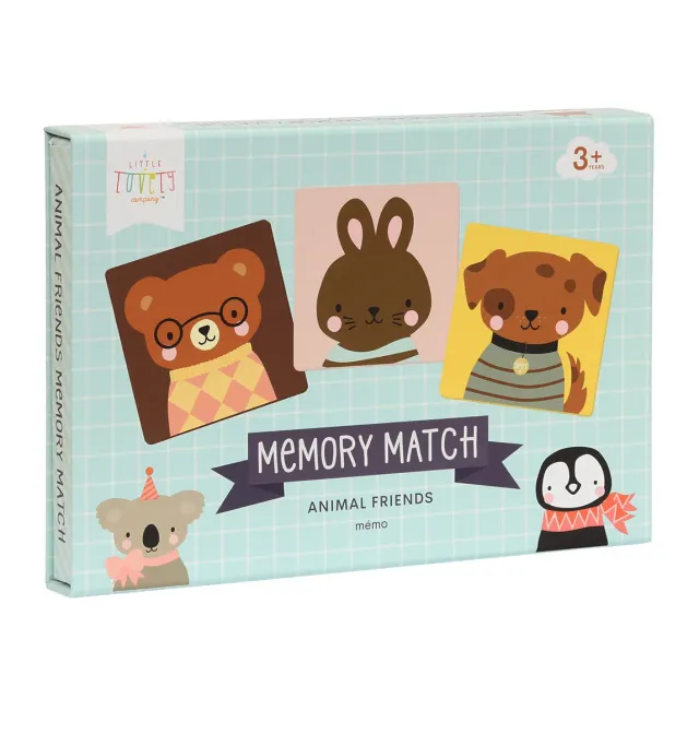 A Little Lovely Company Dierenvriendjes memory match spel 3 jaar