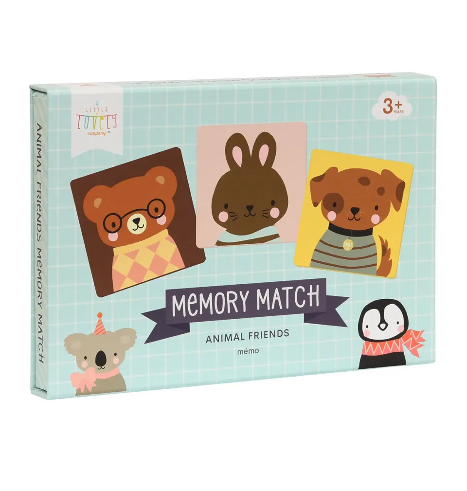 A Little Lovely Company Dierenvriendjes memory match spel 3 jaar