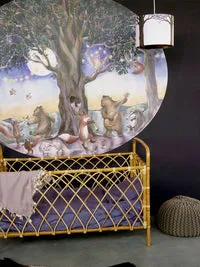 Hartendief Forest hanglamp 30 cm wit met dieren