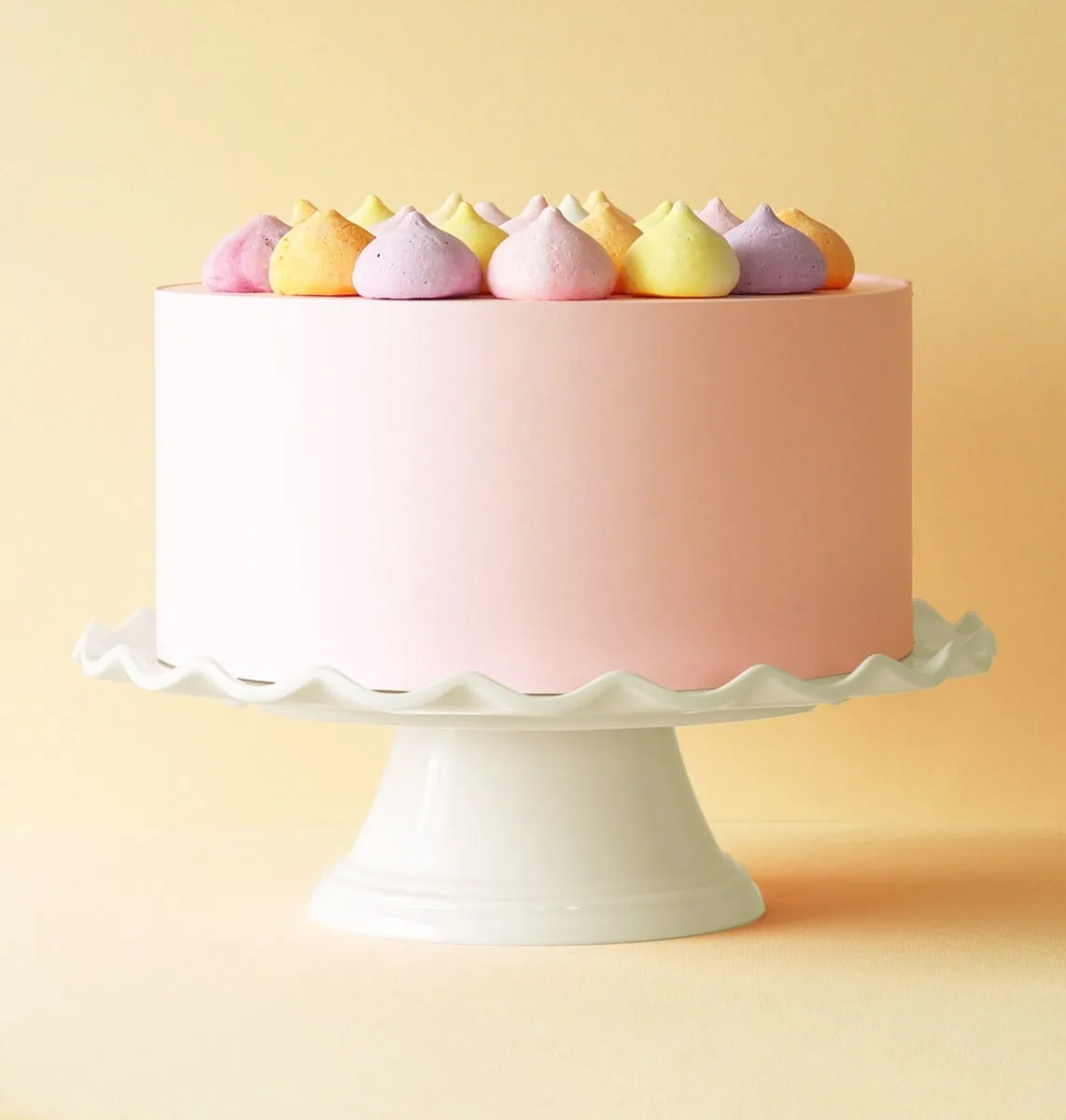 A Little Lovely Company Taartplateau Golfjes vanille creme melamine