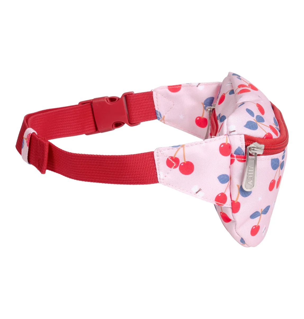 A Little Lovely Company Kersen heuptasje roze crossbody kind