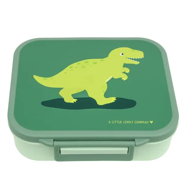 A Little Lovely Company Dinosaurus lunch box 3-vaks mini