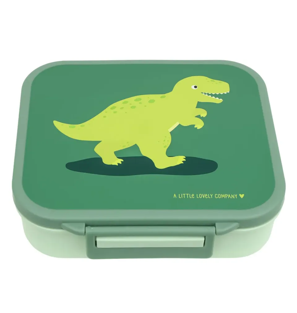 A Little Lovely Company Dinosaurus lunch box 3-vaks mini