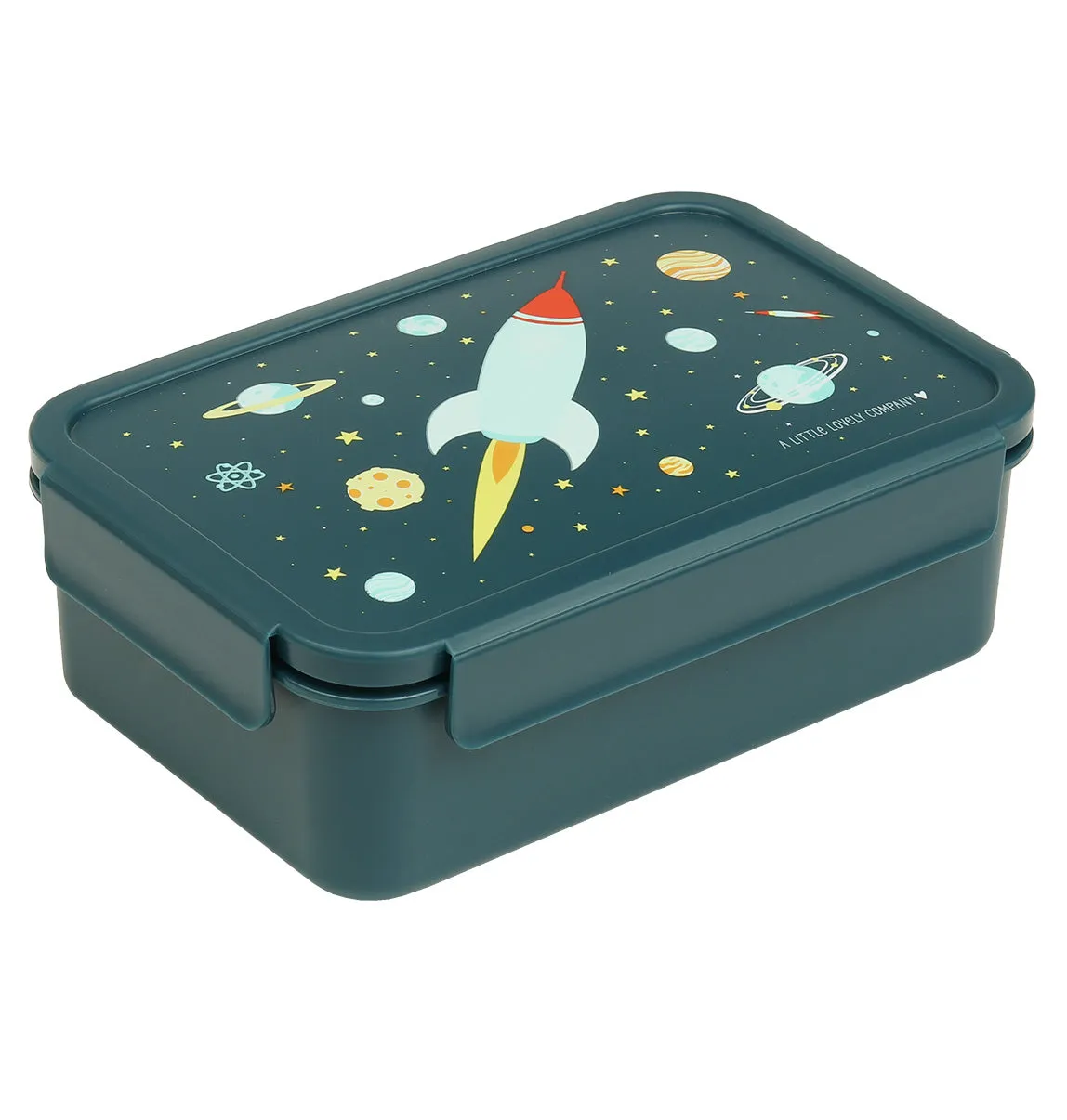 A Little Lovely Company Ruimte bento lunchbox blauw