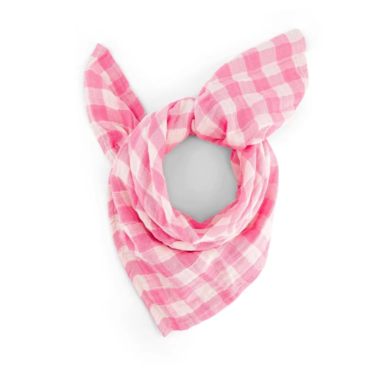 Musje Amsterdam Vichy Roze hydrofiele doek 110x110cm