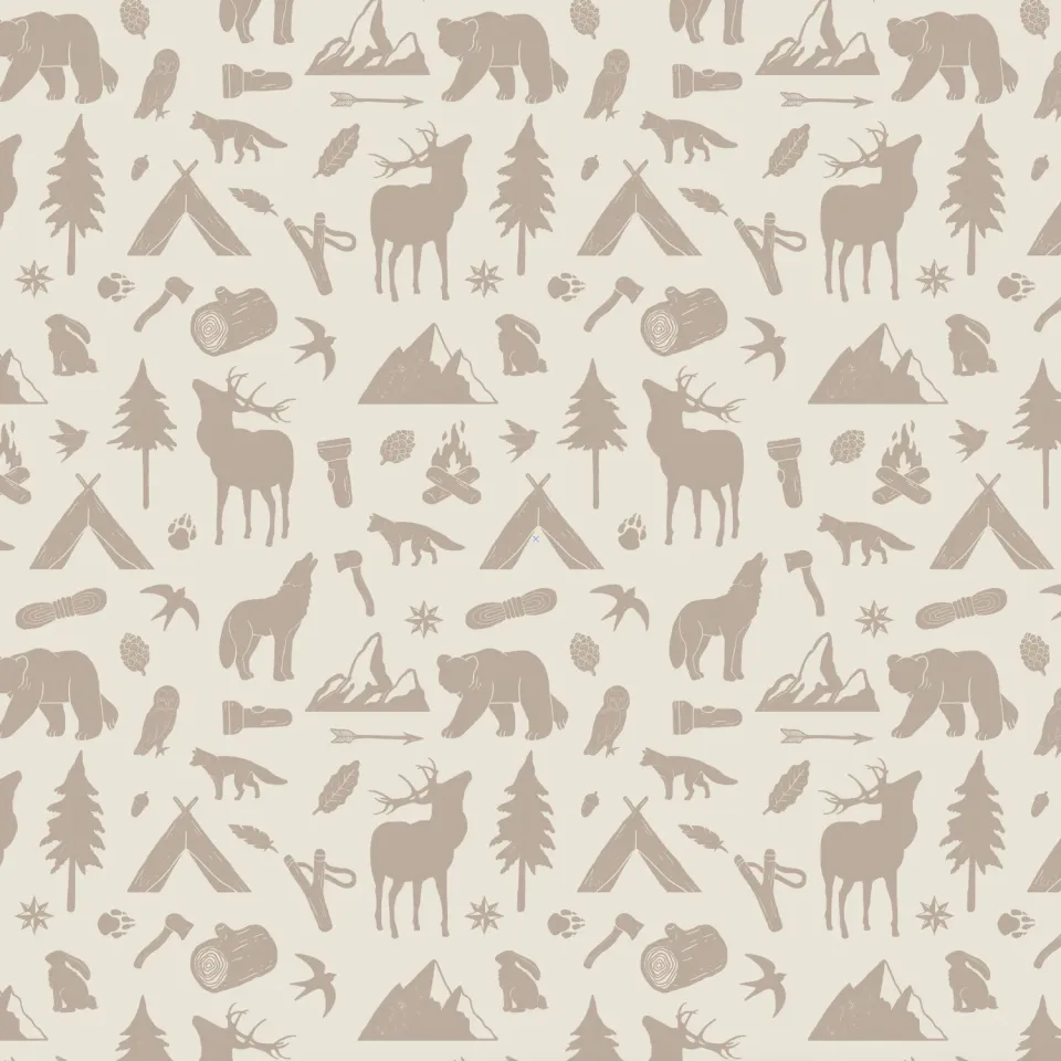 Little Amour Wild forest behangstaal naturel kleurstaal