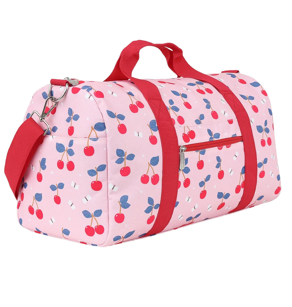 A Little Lovely Company Kersen weekendtas roze handbagage