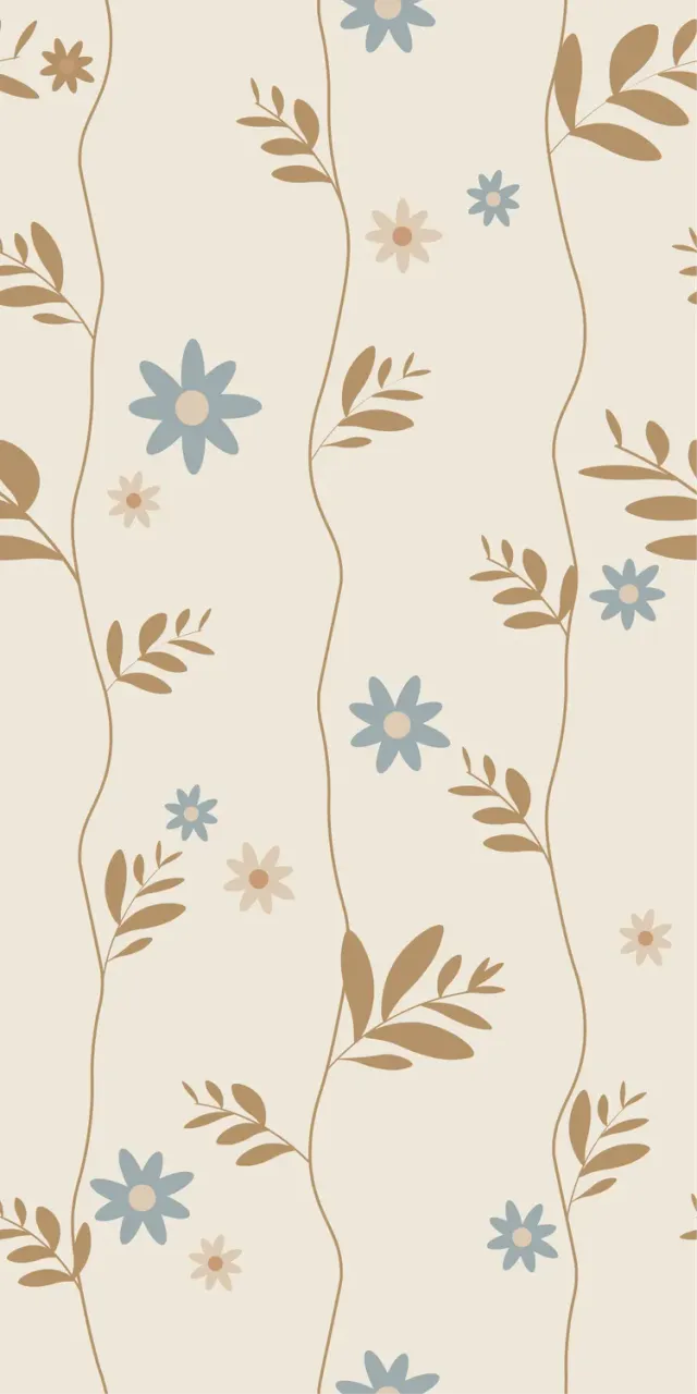 Little Amour Daisy behangstaal blue 1 stuk
