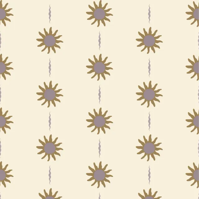 Little Amour Sunny Days behang mauve 1 rol zonnetjes