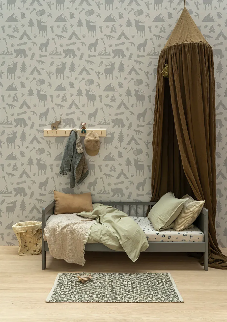 Little Amour Wild Forest behang 1 rol blauw