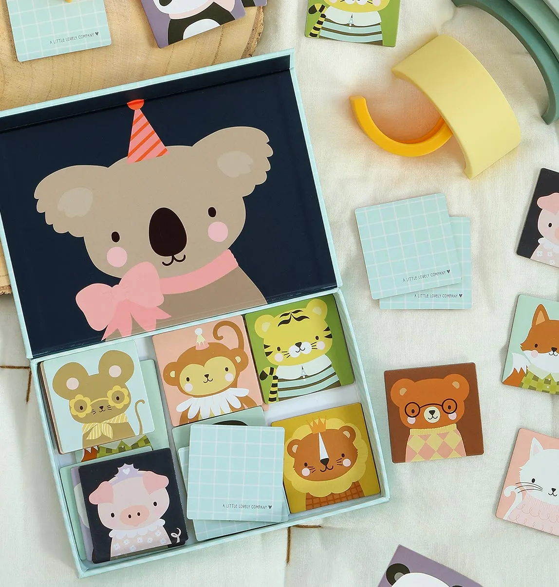 A Little Lovely Company Dierenvriendjes memory match spel 3 jaar