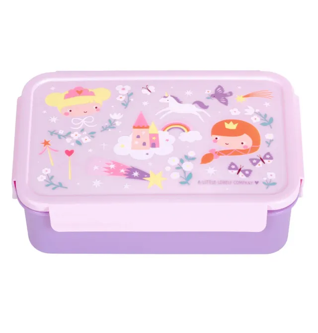 A Little Lovely Company Prinsessen bento lunchbox 1,2 liter roze