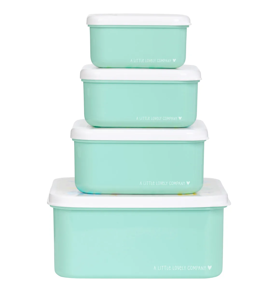 A Little Lovely Company Jungle lunch snackbox set 4-delig
