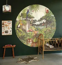 Hartendief Jungle hanglamp 30 cm groen met dieren