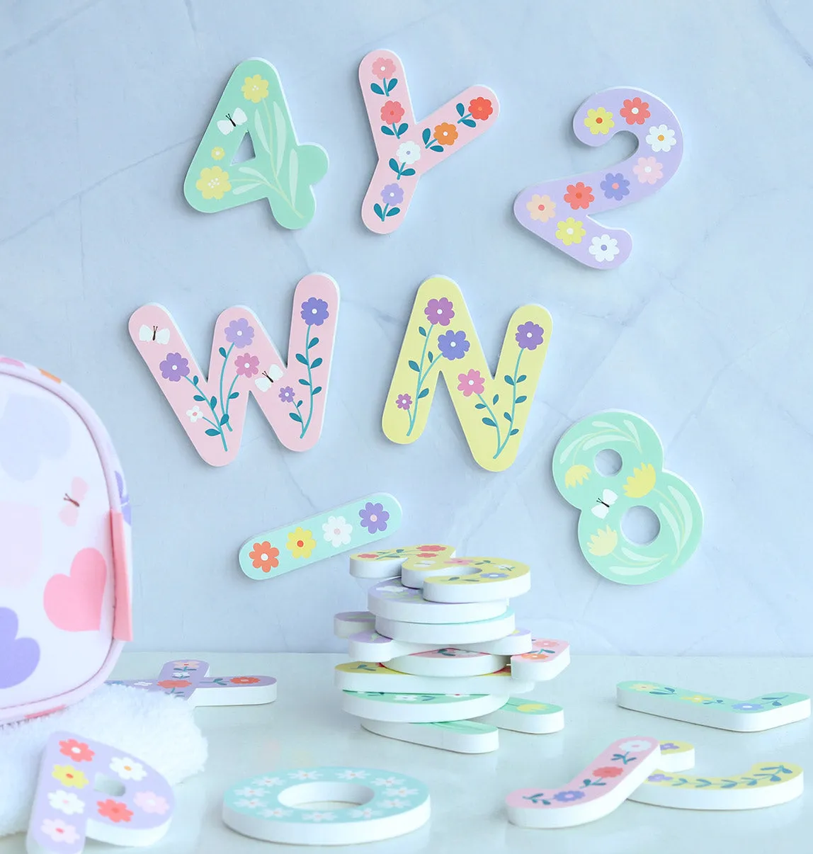 A Little Lovely Company Bloemen foam badspeelgoed 36 stuks